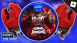 EVENT How to get THE HUNT FIRST EDITION BADGE amp DEMON EGG UGC in COMBAT WARRIORS  Roblox [upl. by Asert]