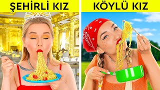 ZENGİN KIZ — FAKİR KIZ  10 000’lık Makarna Yedik Pahalı Ve Ucuz 123 GO FOOD [upl. by Lehpar]