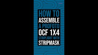 How to assemble a Profoto OCF strip softbox with stripmask  Short [upl. by Berlauda]