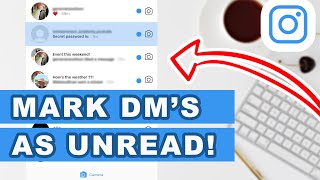 How to mark your DMs as UNREAD Instagram Tip 2022 [upl. by Longwood]