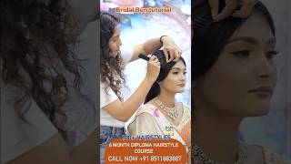 Bridal Bun Tutorial  trending bun Indian bun hairstyle  bridal look hairstyle hair viralvideo [upl. by Ethelyn]