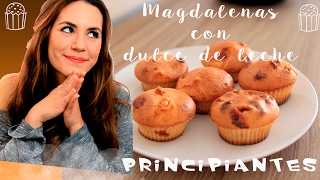 MAGDALENAS FÁCILES CON DULCE DE LECHE ❤ EN POCOS MINUTOS [upl. by Dellora269]