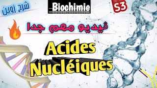 Biochimie en Arabe Acides Nucléiques en Arabe ڤيديو مهم SVI S3 [upl. by Aniretake]