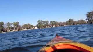 January Kayaking  Whitehurst Lake  Norfolk VA [upl. by Lovato318]