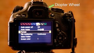 Setting Your Cameras Diopter [upl. by Onairam]