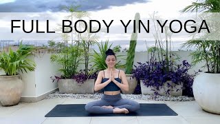 20 Minute Full Body Yin Yoga  No Props  Relaxing Everyday Yoga Routine [upl. by Anniroc]