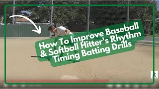 How To Improve Baseball amp Softball Hitters Rhythm Timing Batting Drills [upl. by Arratahs]