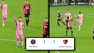 Highlights  Resumen del partido entre Inter Miami vs Newells Old Boys 11 [upl. by Eceinwahs384]