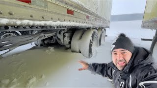 Truck Driver Stuck on Deadliest ice Road  Canada Trucking [upl. by Buonomo]