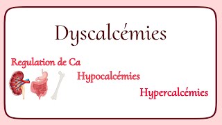 La physiopathologie des dyscalcémies  Hypocalcémies et hypercalcémies [upl. by Anelhtac]