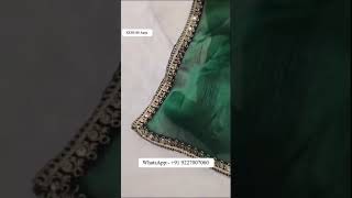 Soft Rich Jimmy chu Silk Fabric Along With Designer Coding amp Sequence Work Lace Border Saree yt [upl. by Oryaj]