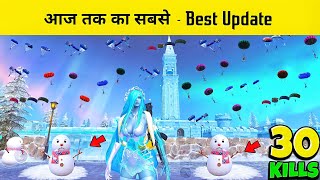 My First Match in NEW Frozen Kingdom 29 Update in BGMI 🔥 New Winter Mode  BGMI Update [upl. by Clareta492]