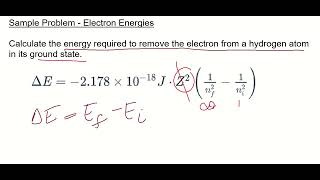 Example 75  Calculating Electron Energies [upl. by Lecroy]