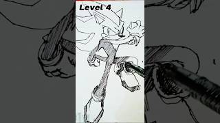 Pendrawing speed Shadow in different Level drawing art shorts sonic [upl. by Hands]