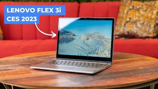 Lenovo IdeaPad Flex 3i Chromebook HandsOn at CES 2023 [upl. by Sidoon]