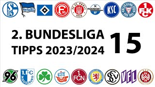 Bundesligatipps 2Liga  15Spieltag  Saison 20232024 [upl. by Atteuqal958]