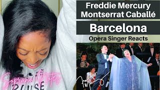 Opera Singer Reacts to Freddie Mercury amp Montserrat Caballé Barcelona  MASTERCLASS [upl. by Lebasiairam]