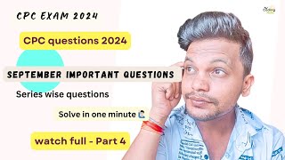 CPC exam 2024 ll September month questions ll Part 4 cpc cpcexam aapc medicalcoding cpt icd [upl. by Finbar]