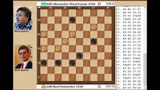 Roel Boomstra vs Alexander Shvartsman  Draughts World Cup Match 2022 [upl. by Ewell]