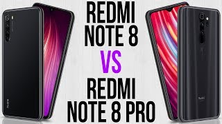 Redmi Note 8 vs Redmi Note 8 Pro Comparativo [upl. by Yetah]