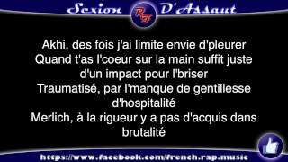 Sexion dAssaut  à coeur ouvert Paroles HD 2012 Lyrics [upl. by Elder]