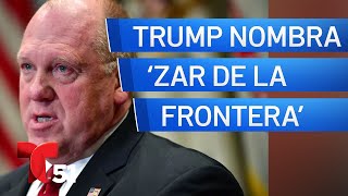 Trump nombra a Tom Homan como “zar de la frontera” a cargo de deportaciones [upl. by Aibonez]