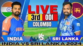 🔴 Live India vs Sri Lanka 3rd One Day Live Match Score amp Commentary  IND vs SL Live match Today [upl. by Ydnyc]