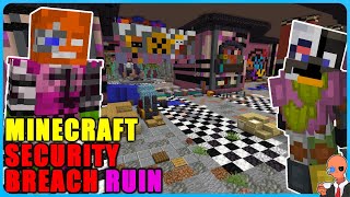 Im building all of FNAF Security Breach RUIN in Minecraft Part 1 [upl. by Lemaj]