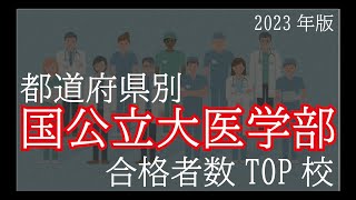 【都道府県1位】国公立大医学部合格者数2023年版 [upl. by Itak870]