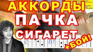 Пачка сигарет  Аккорды  Бой  Цой Кино  Разбор песни на гитаре видео [upl. by Rodmann]