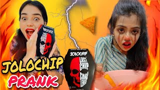 Worlds Hottest JOLO CHIPS Prank Gone Wrong 😱 ONE CHIP CHALLENGE  Jolo Chips 🔥 Funny Video 2022 [upl. by Boehike]