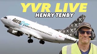 YVR Vancouver Airport Live Plane Spotting  May 23 2024 [upl. by Aivatal]