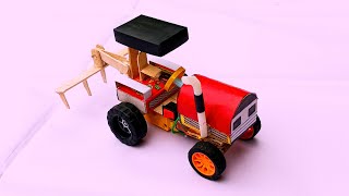 How To Make Mini Tractor at Home  Matchbox Tractor [upl. by Gunnar200]