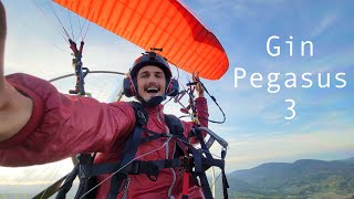 Thermalling the new Gin Pegasus 3 with a Paramotor to 7000 Feet [upl. by Millur]