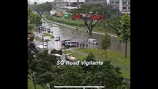 22nov2024 heavy rain in the afternoon caused island wide ponding  flooding [upl. by Gnof]