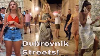 Dubrovnik Croatia 4K  Street Videography amp Nightlife Old Town [upl. by Iroc]