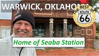 Best of Route 66 WARWICK OKLAHOMA  Then amp Now Seaba Station Motorcycle Museum [upl. by Ceciley]