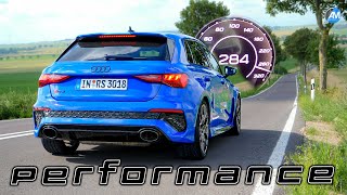 Audi RS3 performance 407hp  0284 kmh acceleration🏁 by Automann in 4K [upl. by Vani]