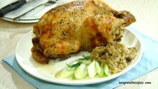 Roasted Chicken with Rice Stuffing [upl. by Oshinski]