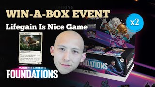 Lifegain Is Nice Game  WinABox Event  MTG Foundations Sealed  MTG Arena [upl. by Matronna]