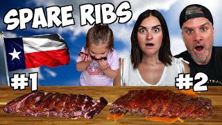 Brits BBQ Texas Style Spare Ribs for the first time  2 Attempts At Spare Ribs [upl. by Elias397]