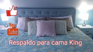 TUTORIAL de como hacer un Respaldo o cabecera para cama estilo capitoné o acolchado DIY [upl. by Razatlab358]