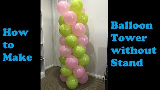 The easiest way to make spiral balloon tower without stand [upl. by Demetra]