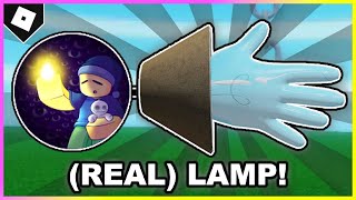 How to ACTUALLY get LAMP GLOVE  quotFriend of the Darkquot BADGE in SLAP BATTLES ROBLOX [upl. by Chaddy]