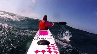 Durban Downwind  Big Swell  28 Knots  Carbonology Zest  Crossing Gear [upl. by Oicnerual]