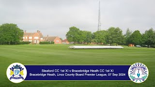 Sleaford CC 1st XI v Bracebridge Heath 1st XI ECB Lincs Premier League 7th Sep 2024 Live Stream [upl. by Faubion]