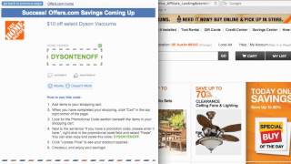 Home Depot Coupon Code 2013  How to use Promo Codes and Coupons for HomeDepotcom [upl. by Cointon]