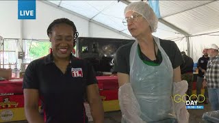 A famly reunion with chores Prepping for the GermanAmerican Festival  Good Day on WTOL 11 [upl. by Yerak]