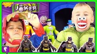 BAT CAVE Toy Play Compilation Imaginext Toys For Kids with HobbyKidsTV [upl. by Mace807]