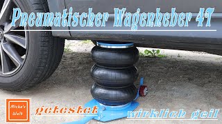 Pneumatischer Wagenheber 4T für unter 100 Euro [upl. by Anelis]